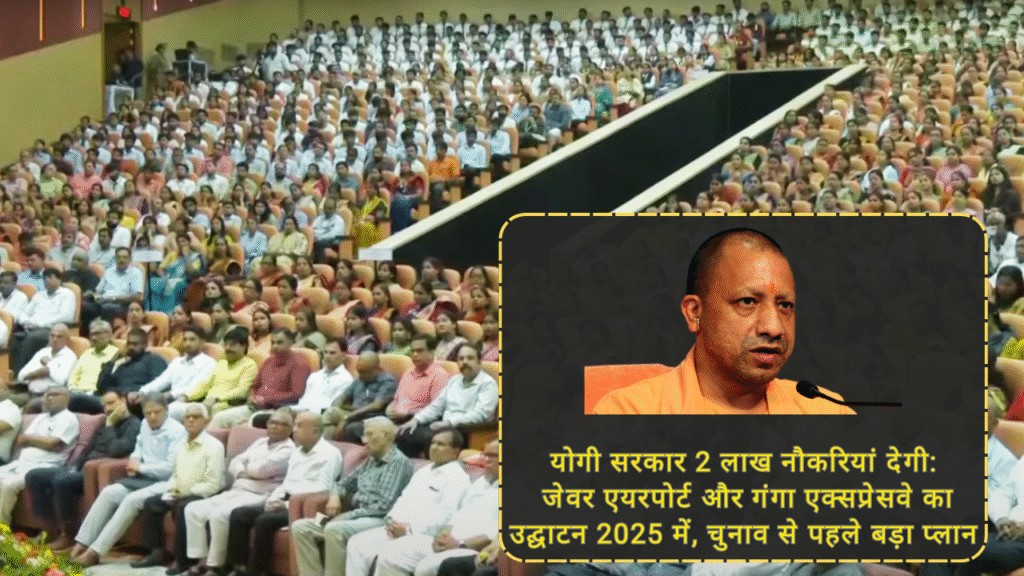 योगी सरकार 2 लाख नौकरियां देगी: जेवर एयरपोर्ट और गंगा एक्सप्रेसवे का उद्घाटन 2025 में, चुनाव से पहले बड़ा प्लान