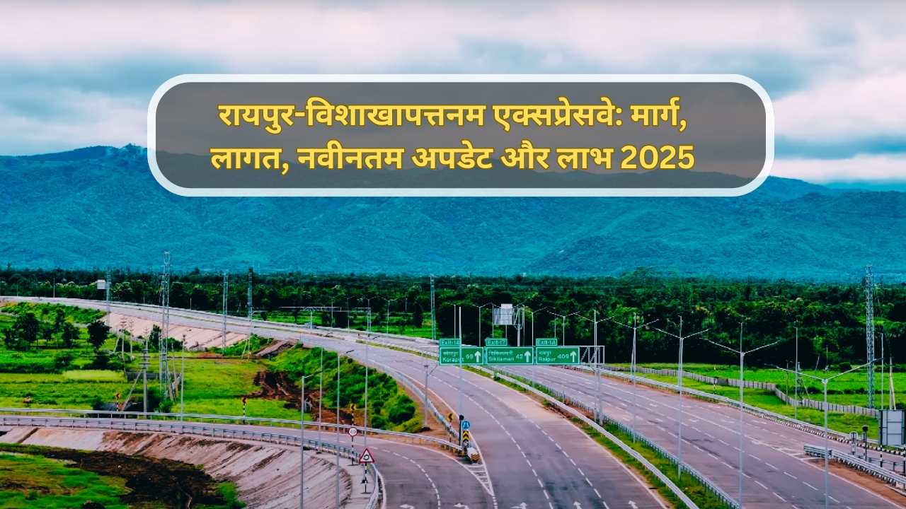 रायपुर-विशाखापत्तनम एक्सप्रेसवे: मार्ग, लागत, नवीनतम अपडेट और लाभ 2025